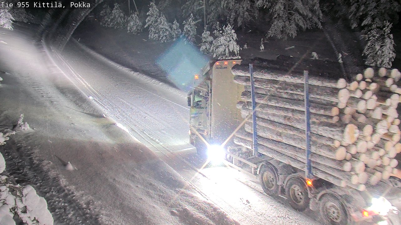 Weather Camera Image Väg 955 Kittilä, Pokka, Kittilä, Lappi