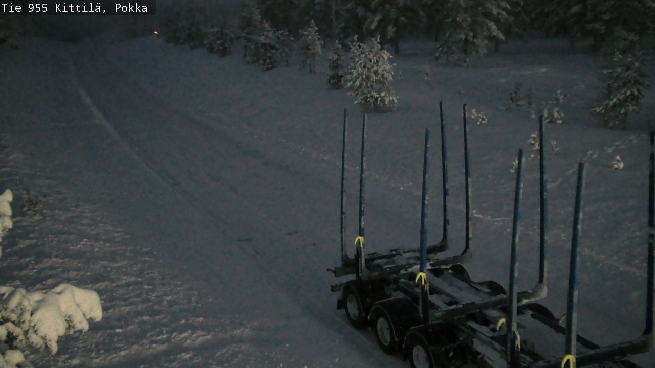 Weather Camera Image Road 955 Kittilä, Pokka, Kittilä, Lappi