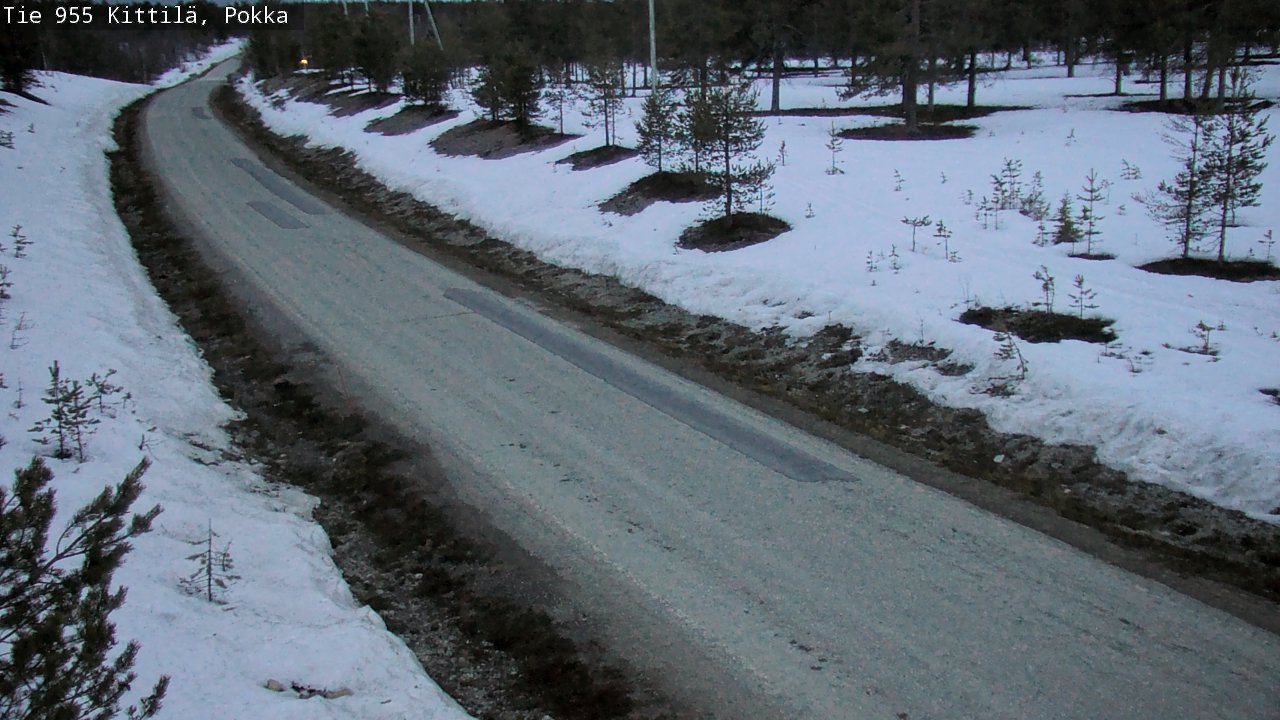 Weather Camera Image Väg 955 Kittilä, Pokka, Kittilä, Lappi