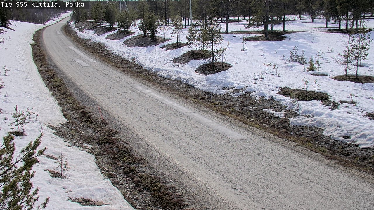 Weather Camera Image Väg 955 Kittilä, Pokka, Kittilä, Lappi