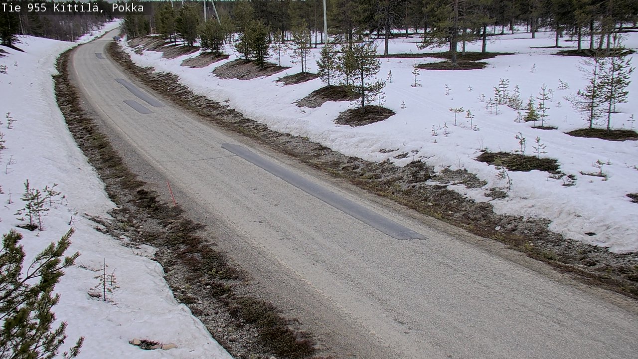 Weather Camera Image Väg 955 Kittilä, Pokka, Kittilä, Lappi