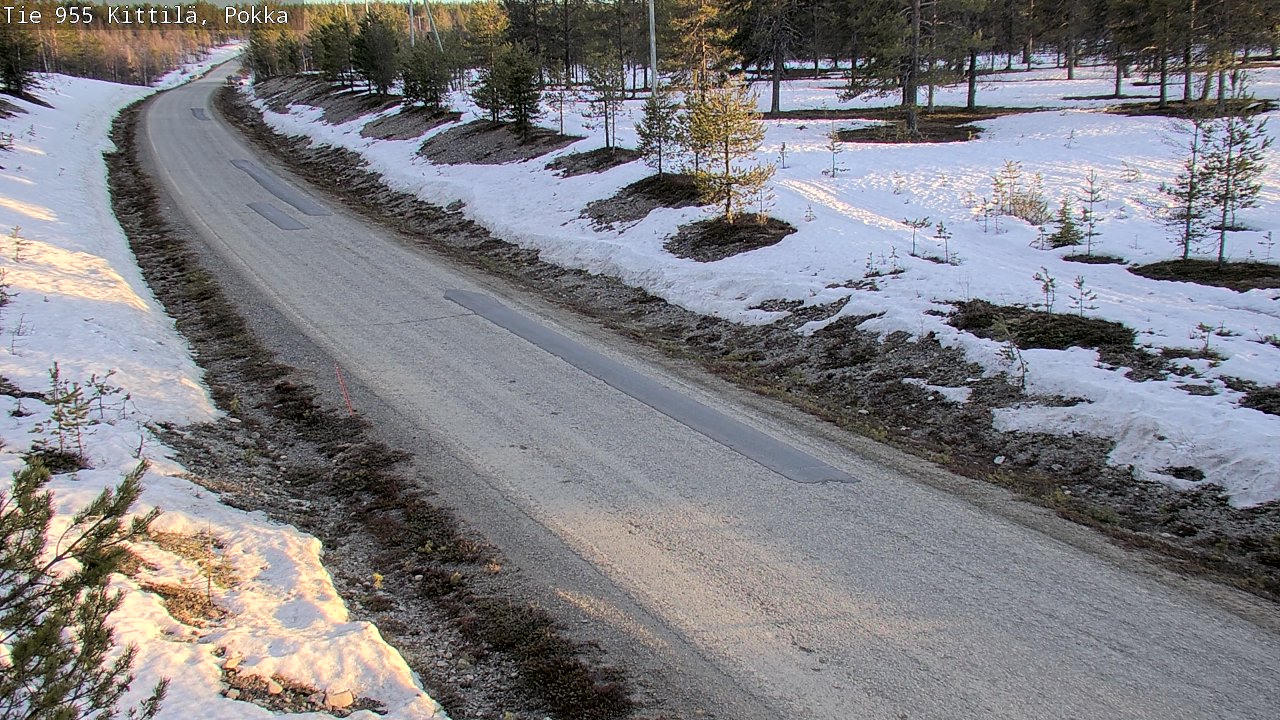 Weather Camera Image Väg 955 Kittilä, Pokka, Kittilä, Lappi