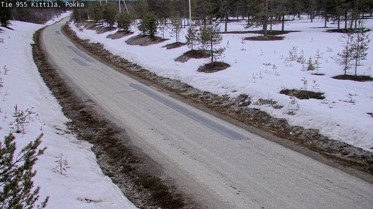 Weather Camera Image Väg 955 Kittilä, Pokka, Kittilä, Lappi