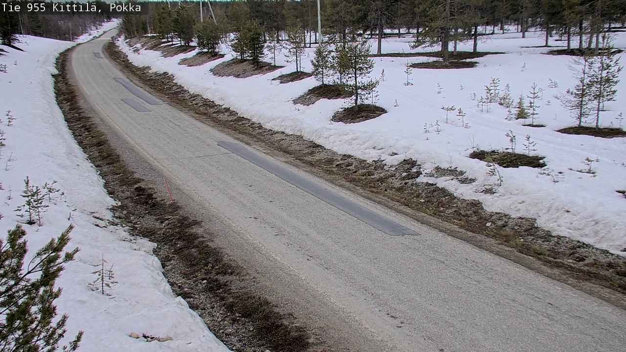 Weather Camera Image Väg 955 Kittilä, Pokka, Kittilä, Lappi