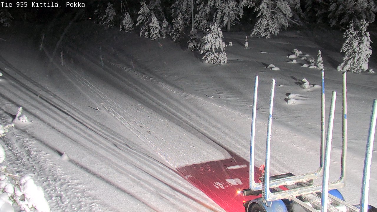 Weather Camera Image Väg 955 Kittilä, Pokka, Kittilä, Lappi