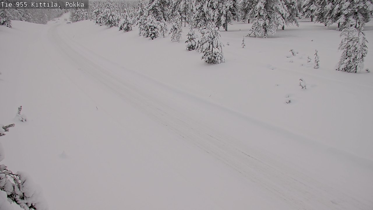 Weather Camera Image Road 955 Kittilä, Pokka, Kittilä, Lappi