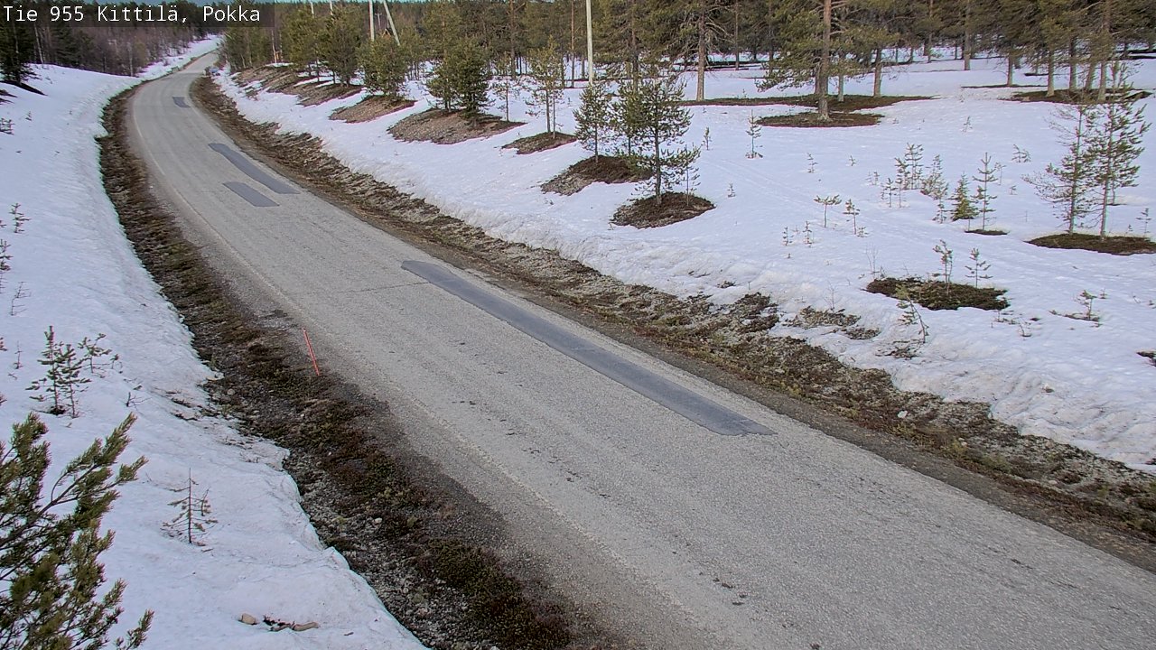 Weather Camera Image Väg 955 Kittilä, Pokka, Kittilä, Lappi
