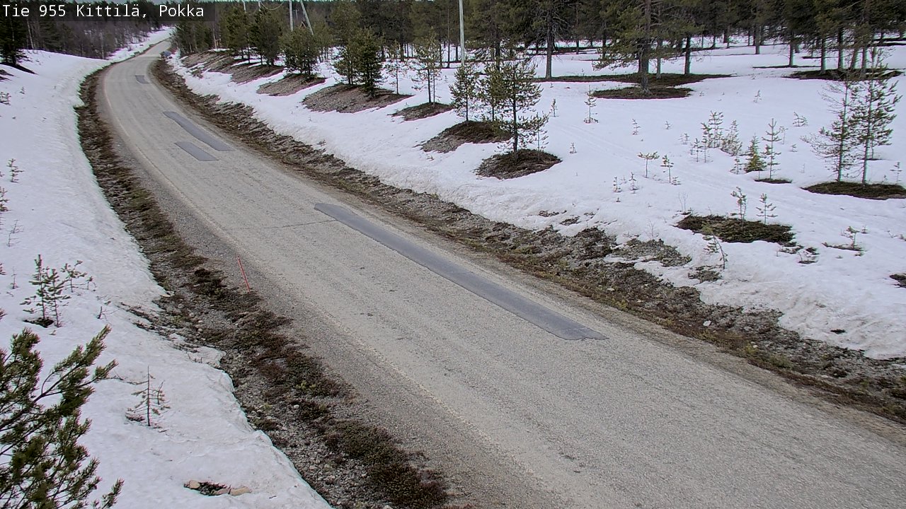 Weather Camera Image Väg 955 Kittilä, Pokka, Kittilä, Lappi