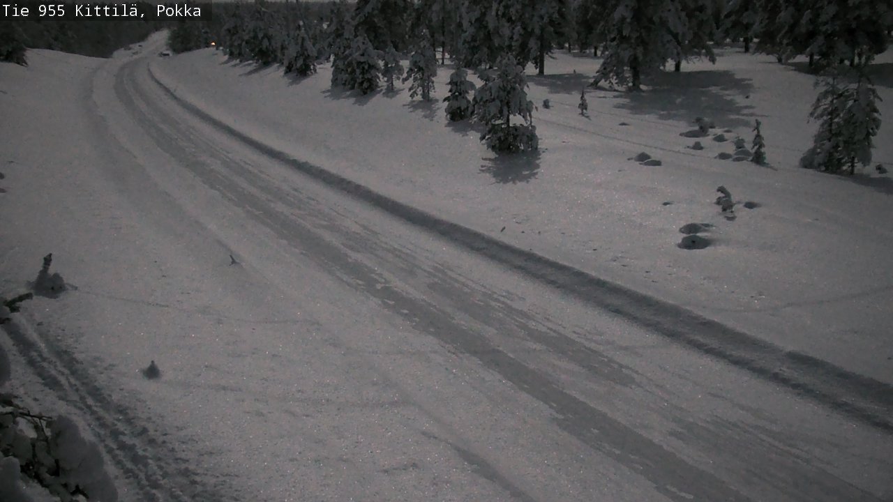 Weather Camera Image Road 955 Kittilä, Pokka, Kittilä, Lappi