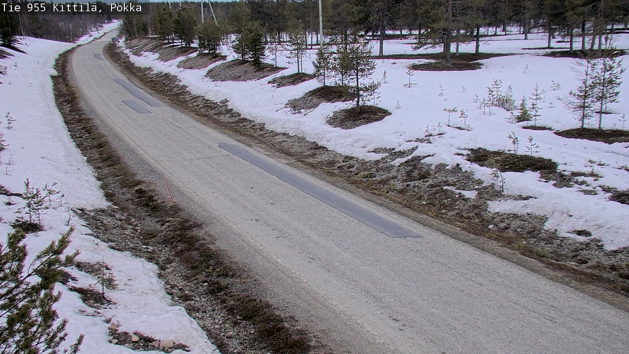 Weather Camera Image Road 955 Kittilä, Pokka, Kittilä, Lappi