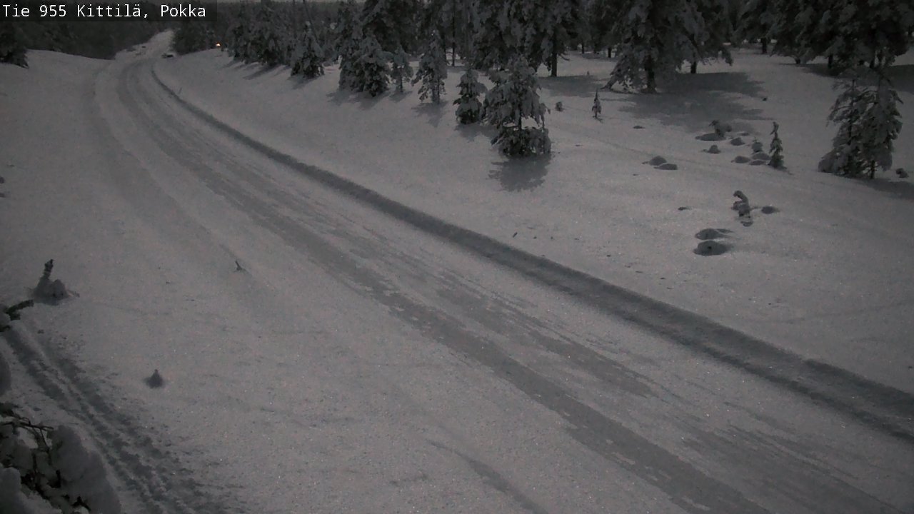 Weather Camera Image Road 955 Kittilä, Pokka, Kittilä, Lappi