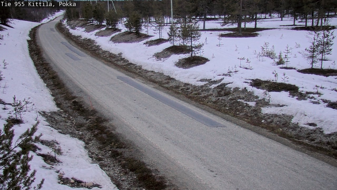 Weather Camera Image Road 955 Kittilä, Pokka, Kittilä, Lappi