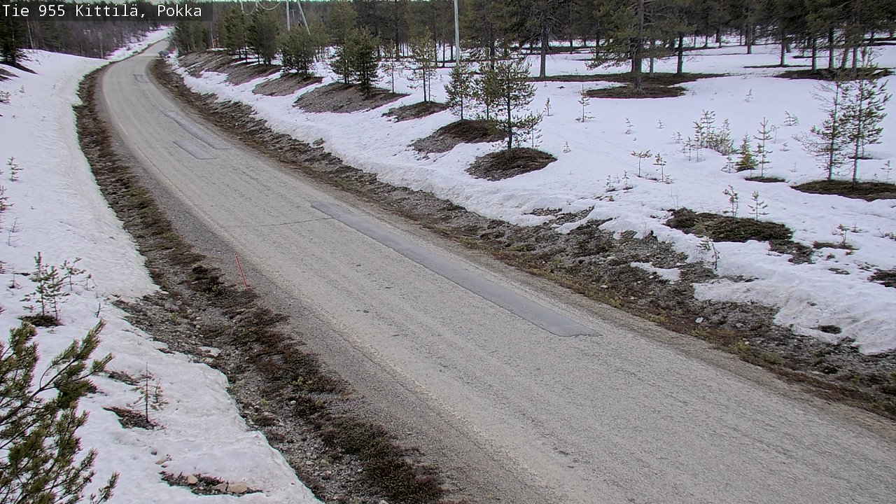 Weather Camera Image Väg 955 Kittilä, Pokka, Kittilä, Lappi