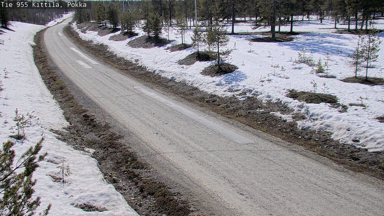 Weather Camera Image Väg 955 Kittilä, Pokka, Kittilä, Lappi