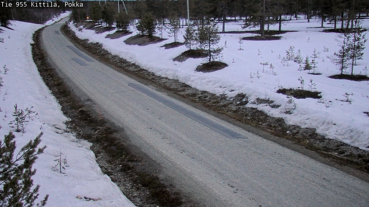 Weather Camera Image Väg 955 Kittilä, Pokka, Kittilä, Lappi