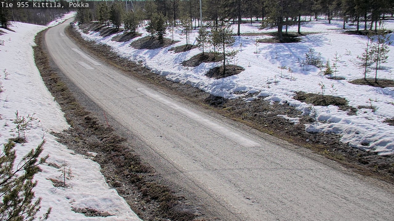 Weather Camera Image Väg 955 Kittilä, Pokka, Kittilä, Lappi