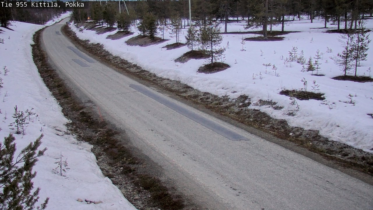 Weather Camera Image Väg 955 Kittilä, Pokka, Kittilä, Lappi