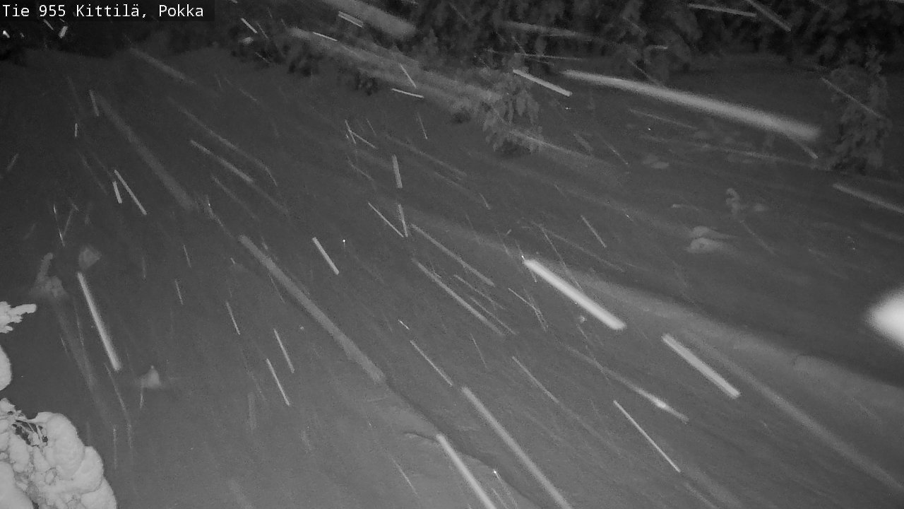 Weather Camera Image Road 955 Kittilä, Pokka, Kittilä, Lappi
