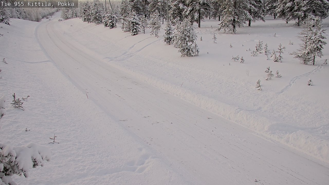 Weather Camera Image Road 955 Kittilä, Pokka, Kittilä, Lappi