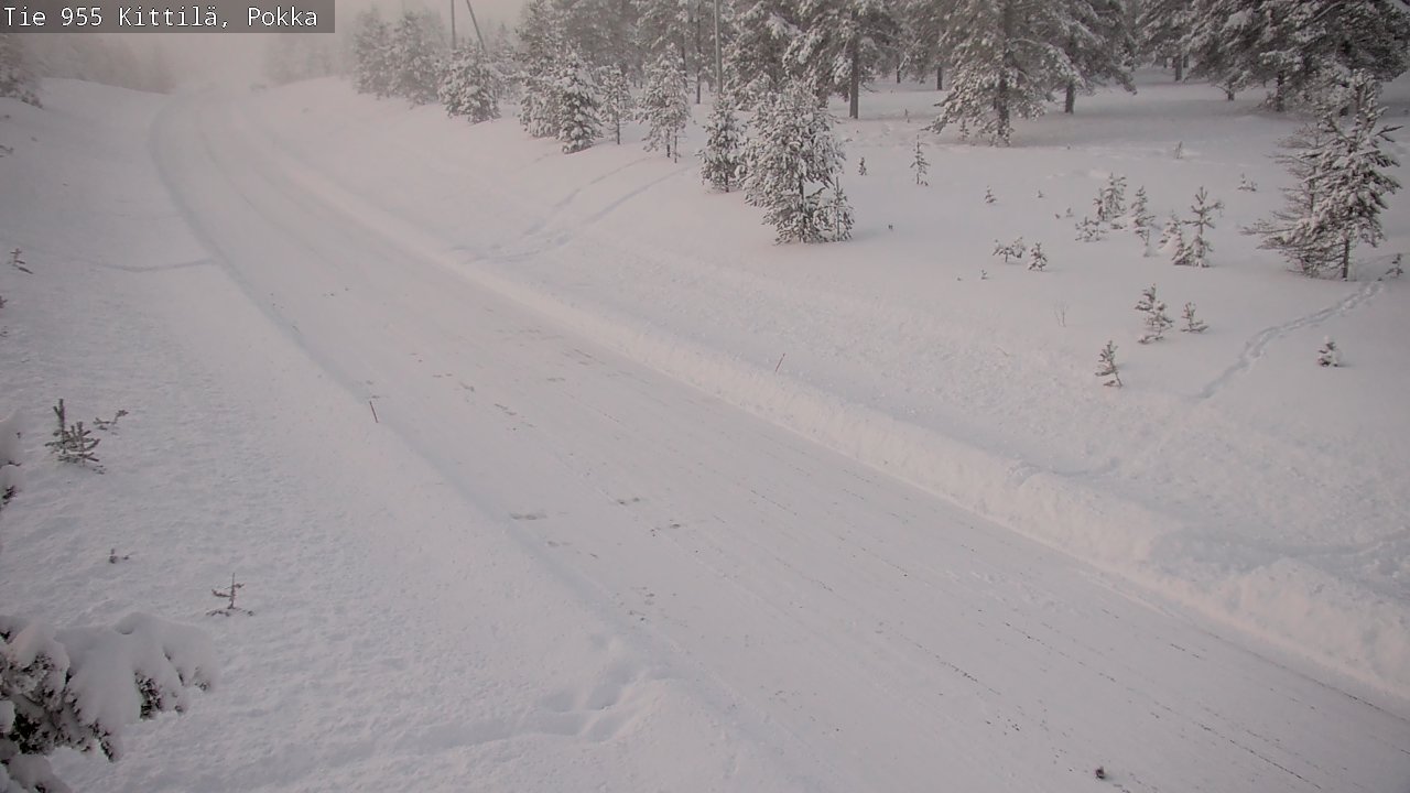 Weather Camera Image Road 955 Kittilä, Pokka, Kittilä, Lappi