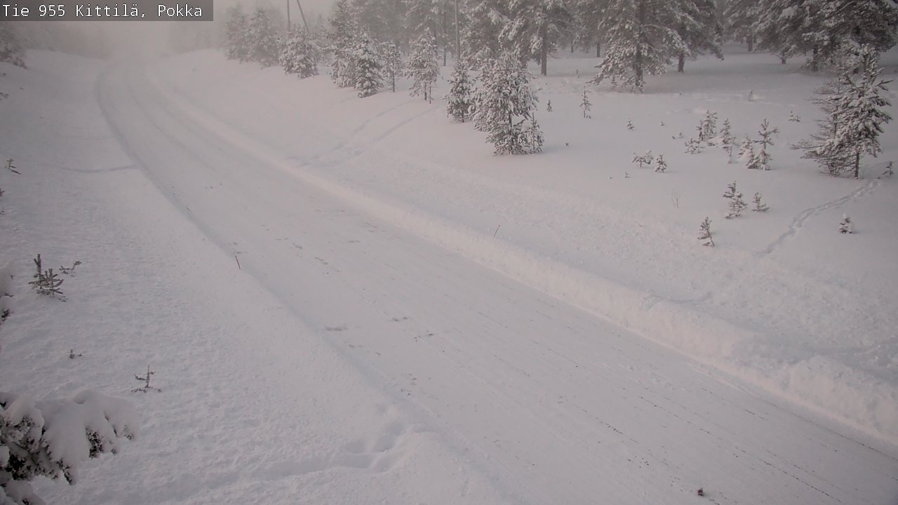 Weather Camera Image Road 955 Kittilä, Pokka, Kittilä, Lappi