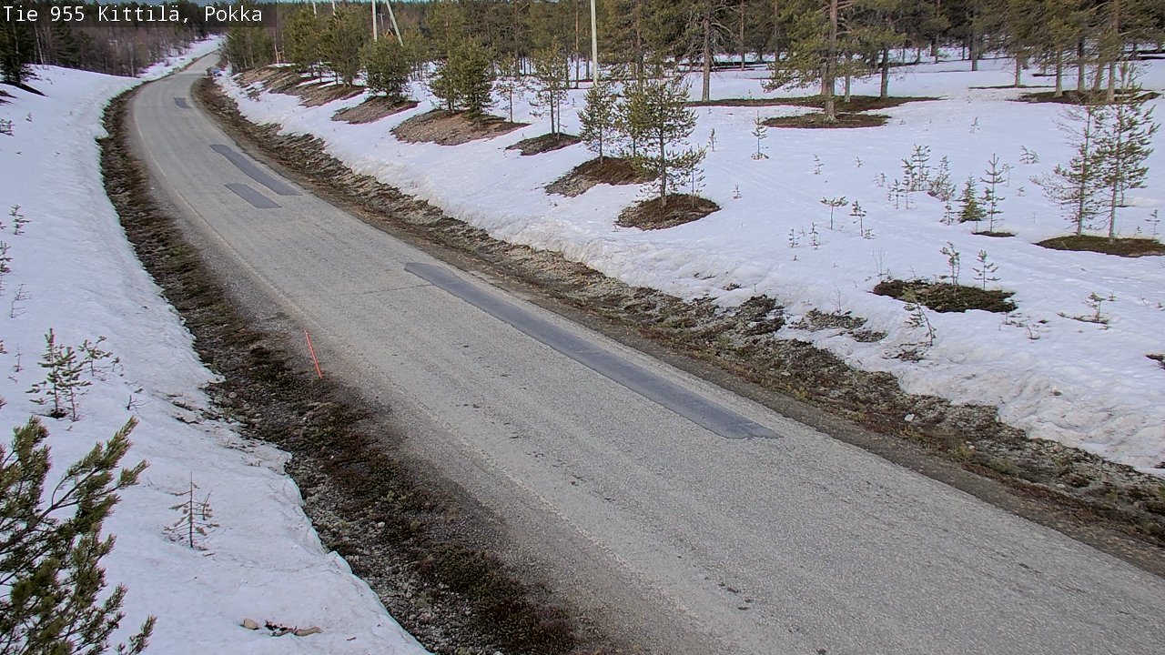 Weather Camera Image Väg 955 Kittilä, Pokka, Kittilä, Lappi