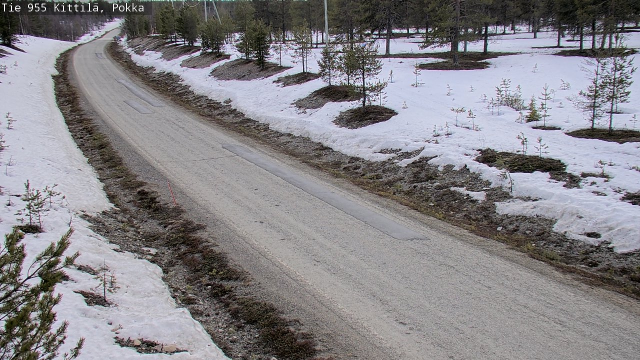 Weather Camera Image Väg 955 Kittilä, Pokka, Kittilä, Lappi