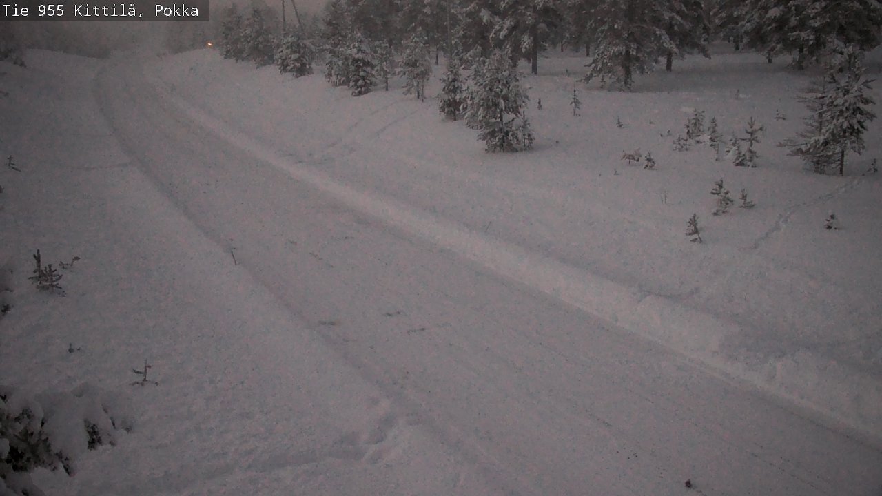 Weather Camera Image Road 955 Kittilä, Pokka, Kittilä, Lappi