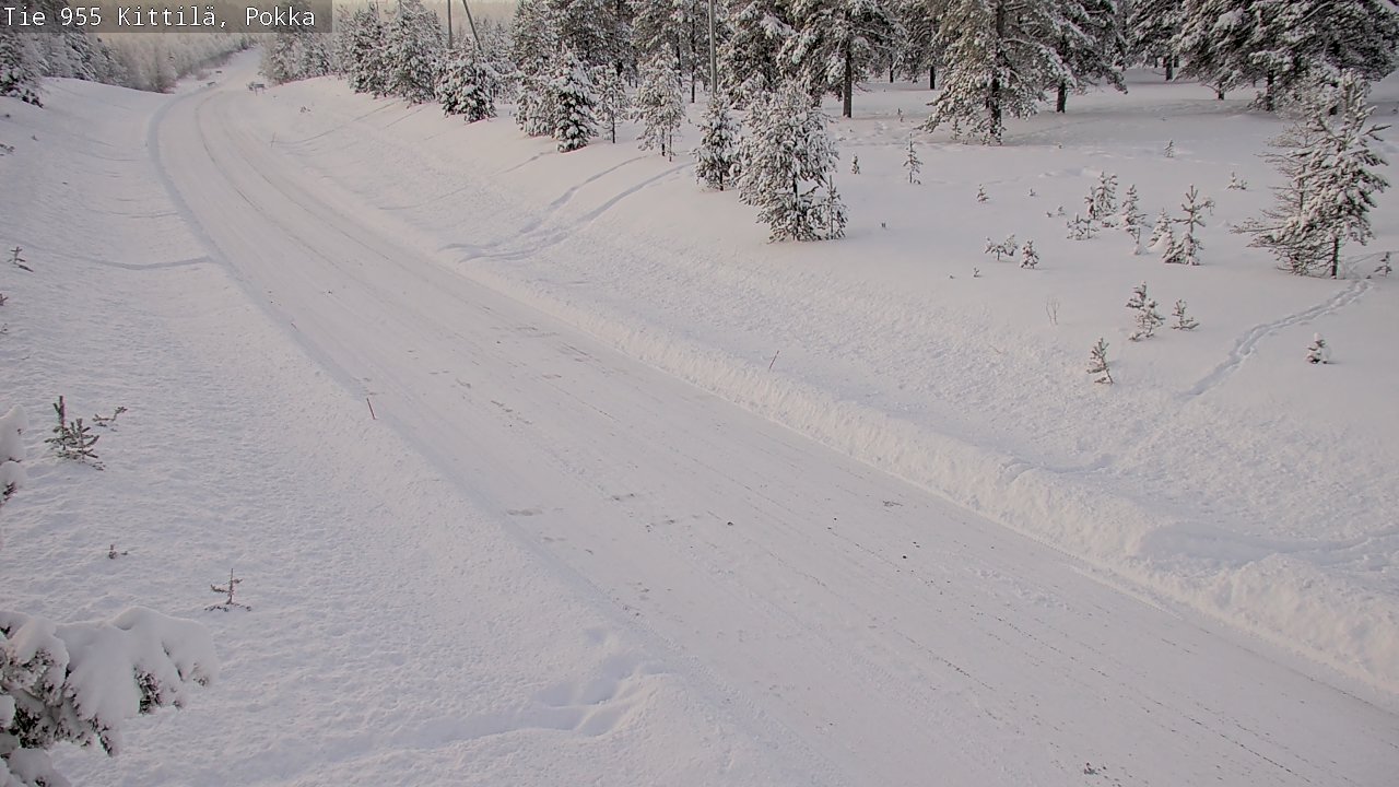 Weather Camera Image Road 955 Kittilä, Pokka, Kittilä, Lappi