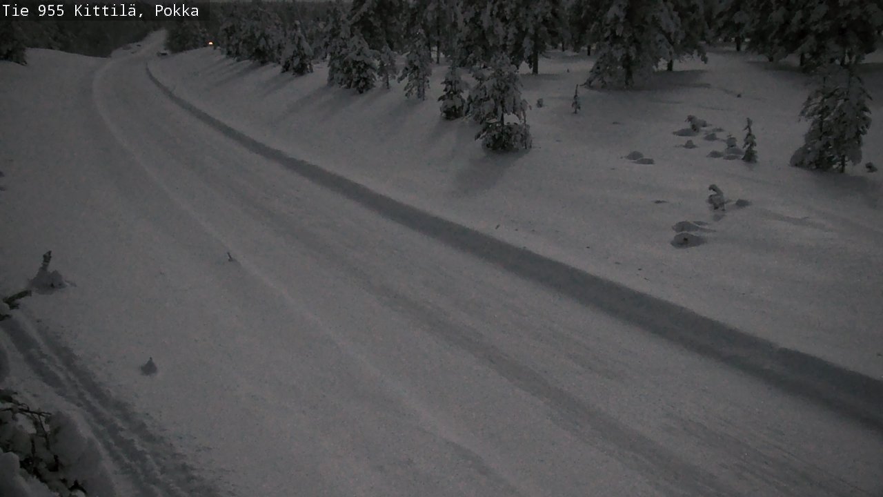 Weather Camera Image Road 955 Kittilä, Pokka, Kittilä, Lappi