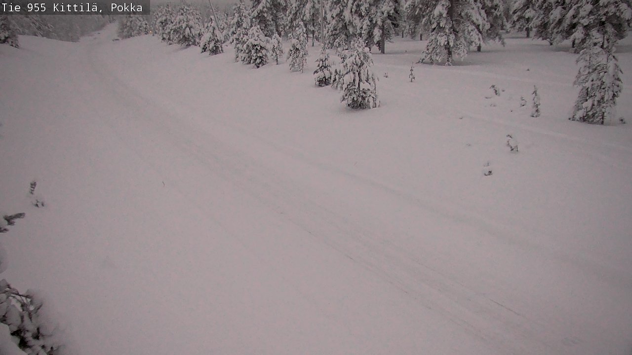Weather Camera Image Road 955 Kittilä, Pokka, Kittilä, Lappi