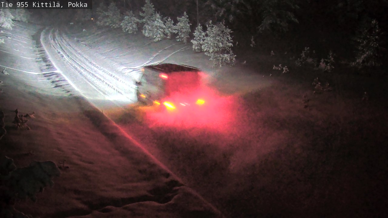 Weather Camera Image Road 955 Kittilä, Pokka, Kittilä, Lappi