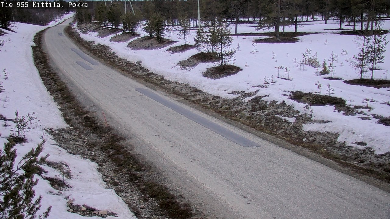Weather Camera Image Road 955 Kittilä, Pokka, Kittilä, Lappi