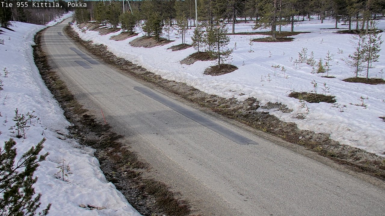 Weather Camera Image Väg 955 Kittilä, Pokka, Kittilä, Lappi