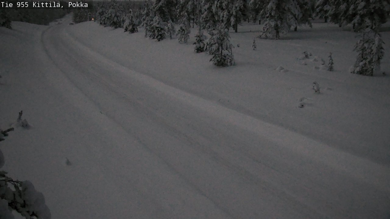 Weather Camera Image Road 955 Kittilä, Pokka, Kittilä, Lappi