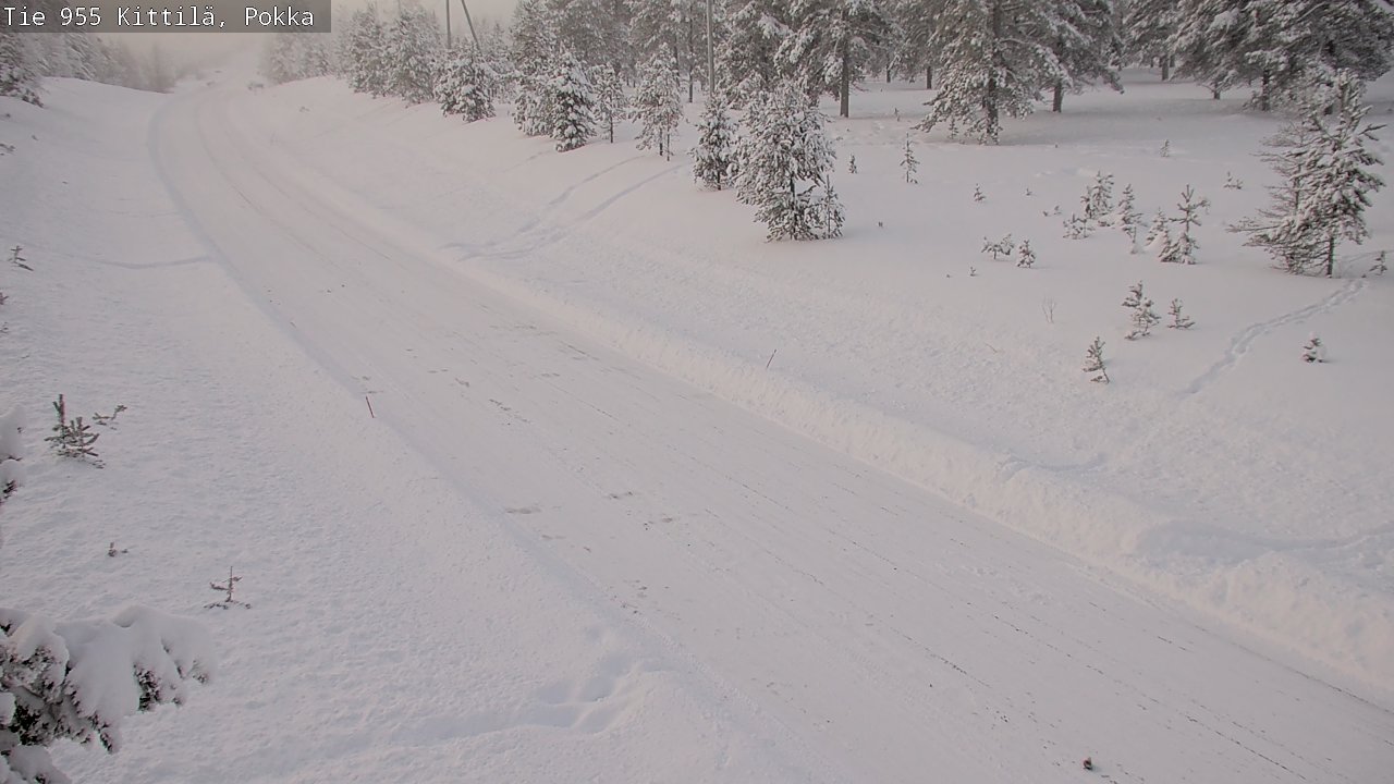 Weather Camera Image Road 955 Kittilä, Pokka, Kittilä, Lappi
