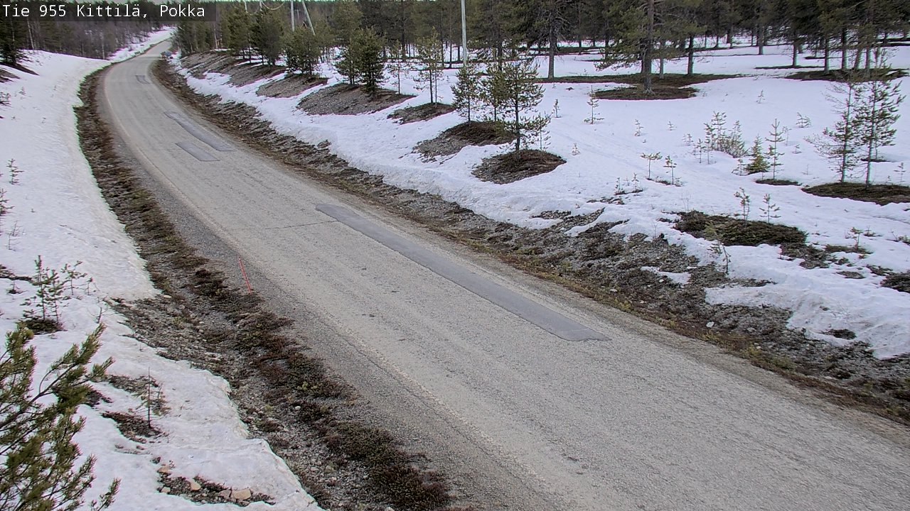 Weather Camera Image Väg 955 Kittilä, Pokka, Kittilä, Lappi