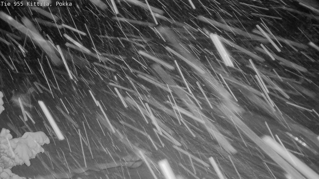 Weather Camera Image Road 955 Kittilä, Pokka, Kittilä, Lappi