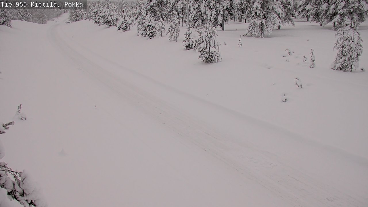 Weather Camera Image Road 955 Kittilä, Pokka, Kittilä, Lappi
