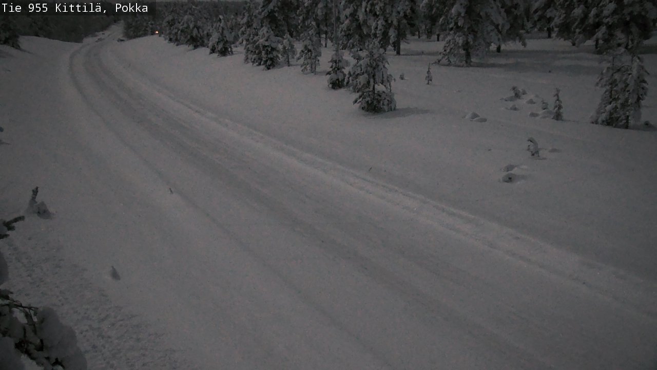 Weather Camera Image Road 955 Kittilä, Pokka, Kittilä, Lappi