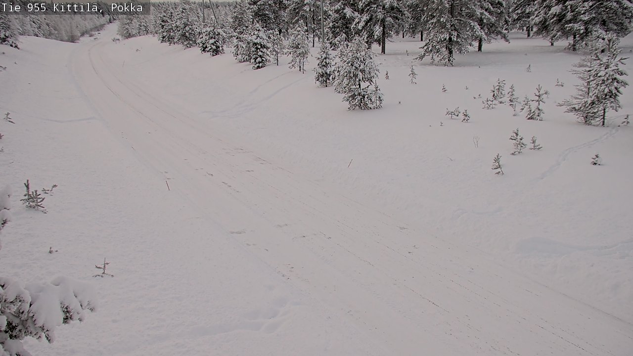 Weather Camera Image Road 955 Kittilä, Pokka, Kittilä, Lappi
