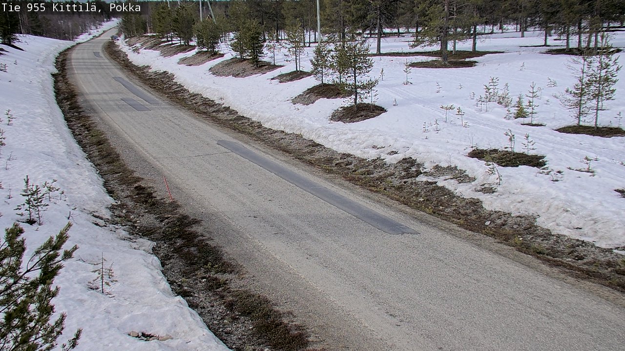 Weather Camera Image Väg 955 Kittilä, Pokka, Kittilä, Lappi