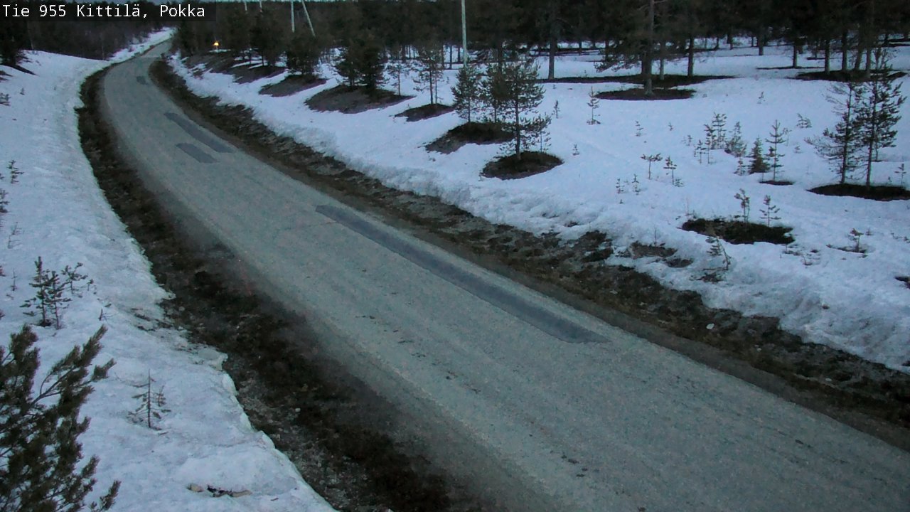 Weather Camera Image Väg 955 Kittilä, Pokka, Kittilä, Lappi