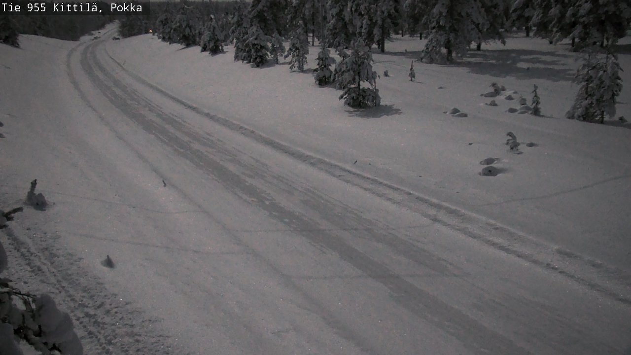 Weather Camera Image Road 955 Kittilä, Pokka, Kittilä, Lappi