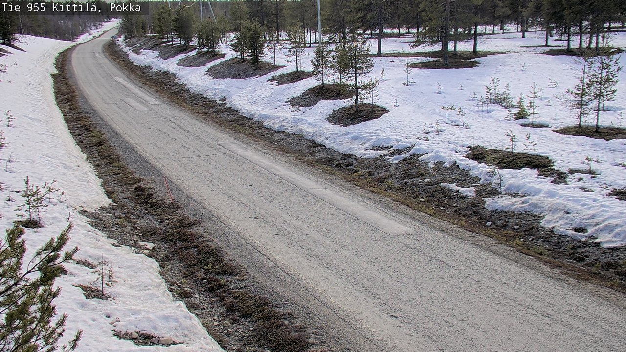 Weather Camera Image Väg 955 Kittilä, Pokka, Kittilä, Lappi