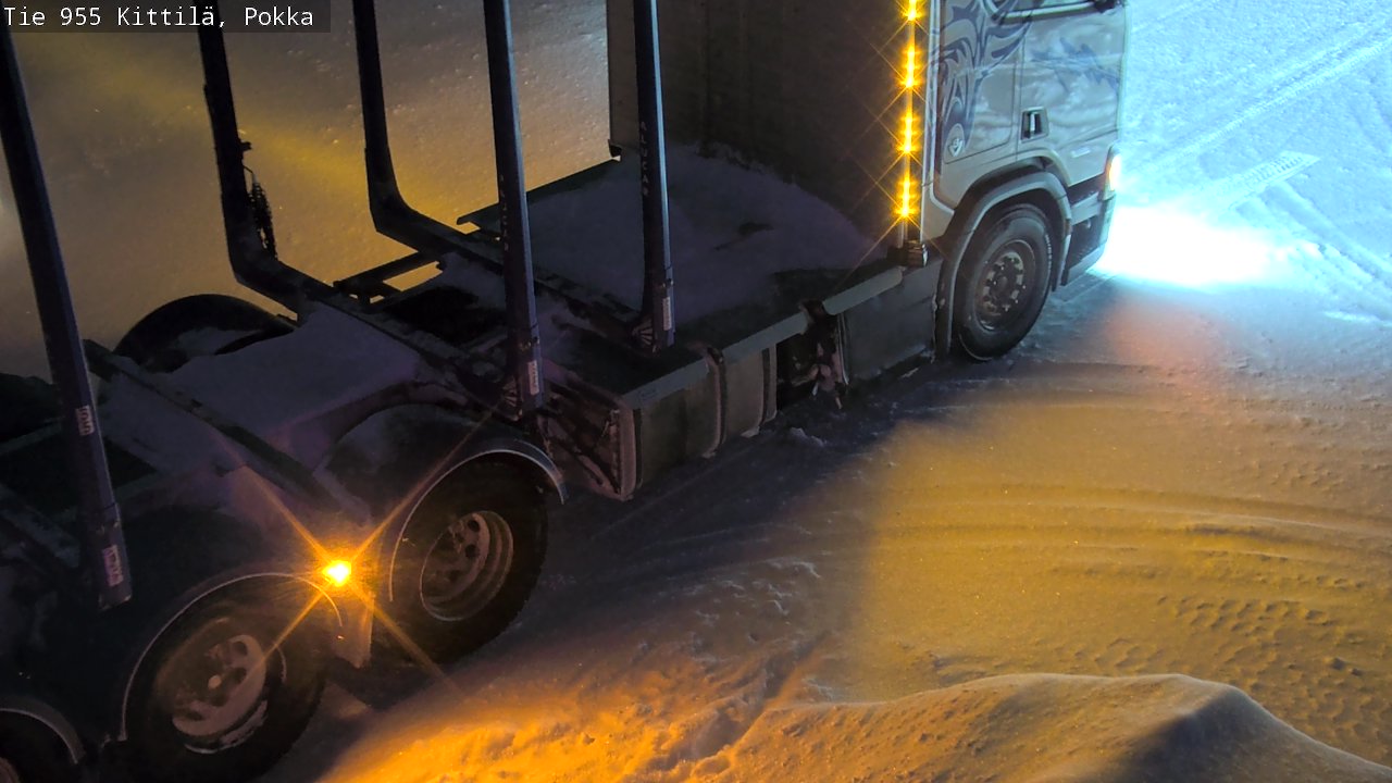 Weather Camera Image Väg 955 Kittilä, Pokka, Kittilä, Lappi