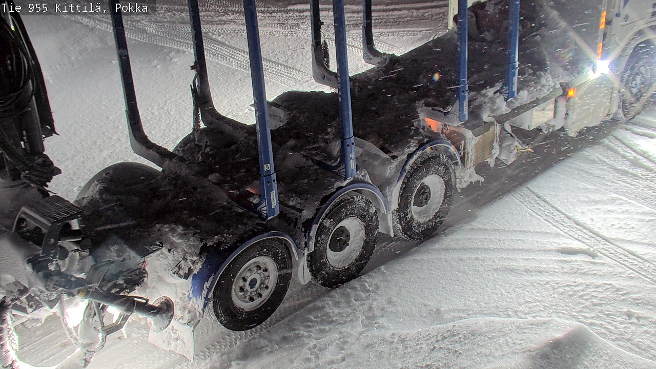 Weather Camera Image Väg 955 Kittilä, Pokka, Kittilä, Lappi