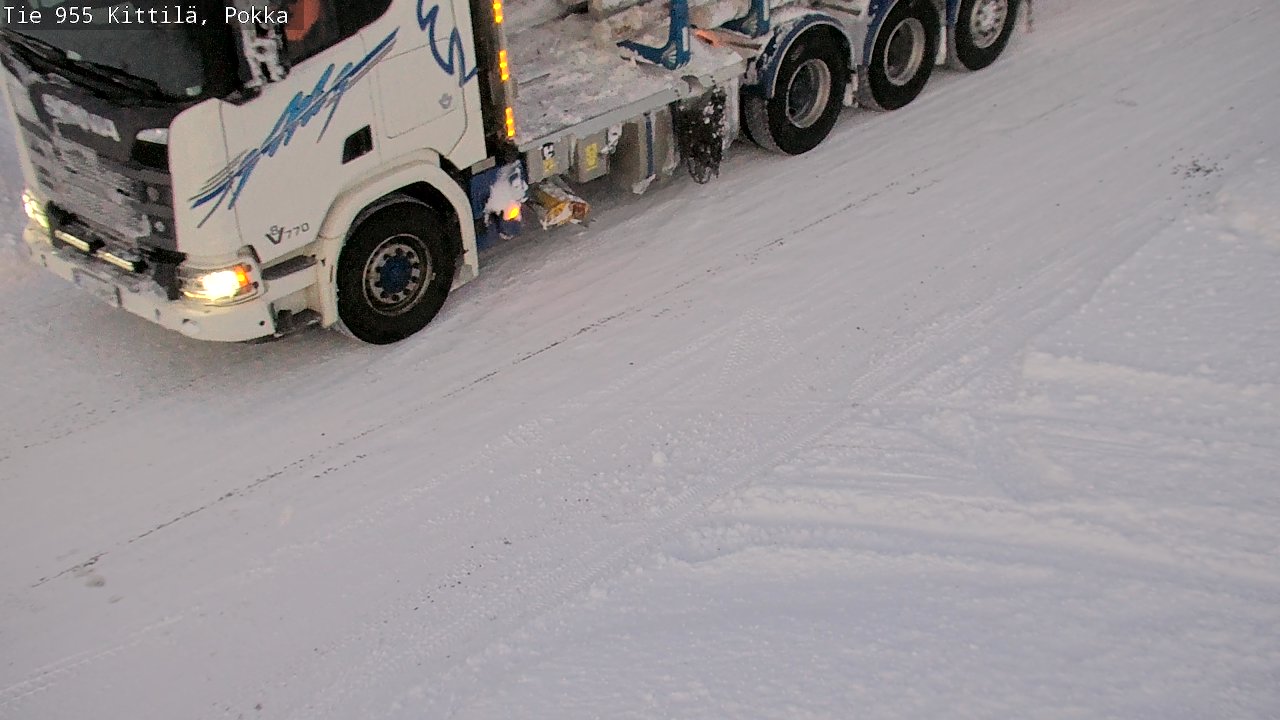 Weather Camera Image Road 955 Kittilä, Pokka, Kittilä, Lappi