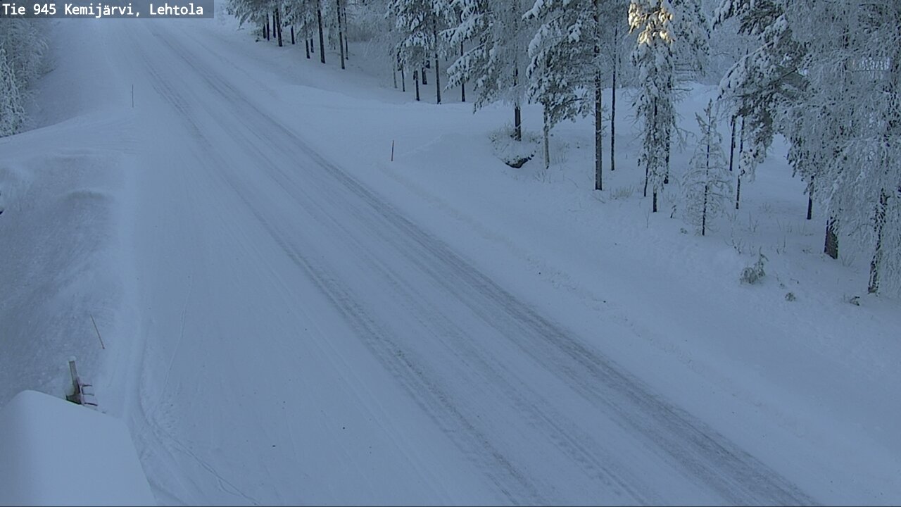 Weather Camera Image Road 945 Kemijärvi, Lehtola, Kemijärvi, Lappi