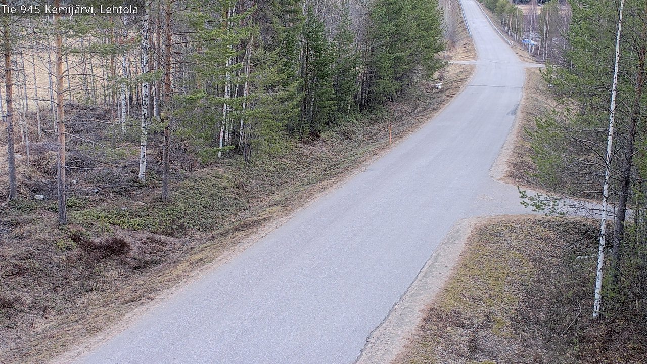 Weather Camera Image Väg 945 Kemijärvi, Lehtola, Kemijärvi, Lappi